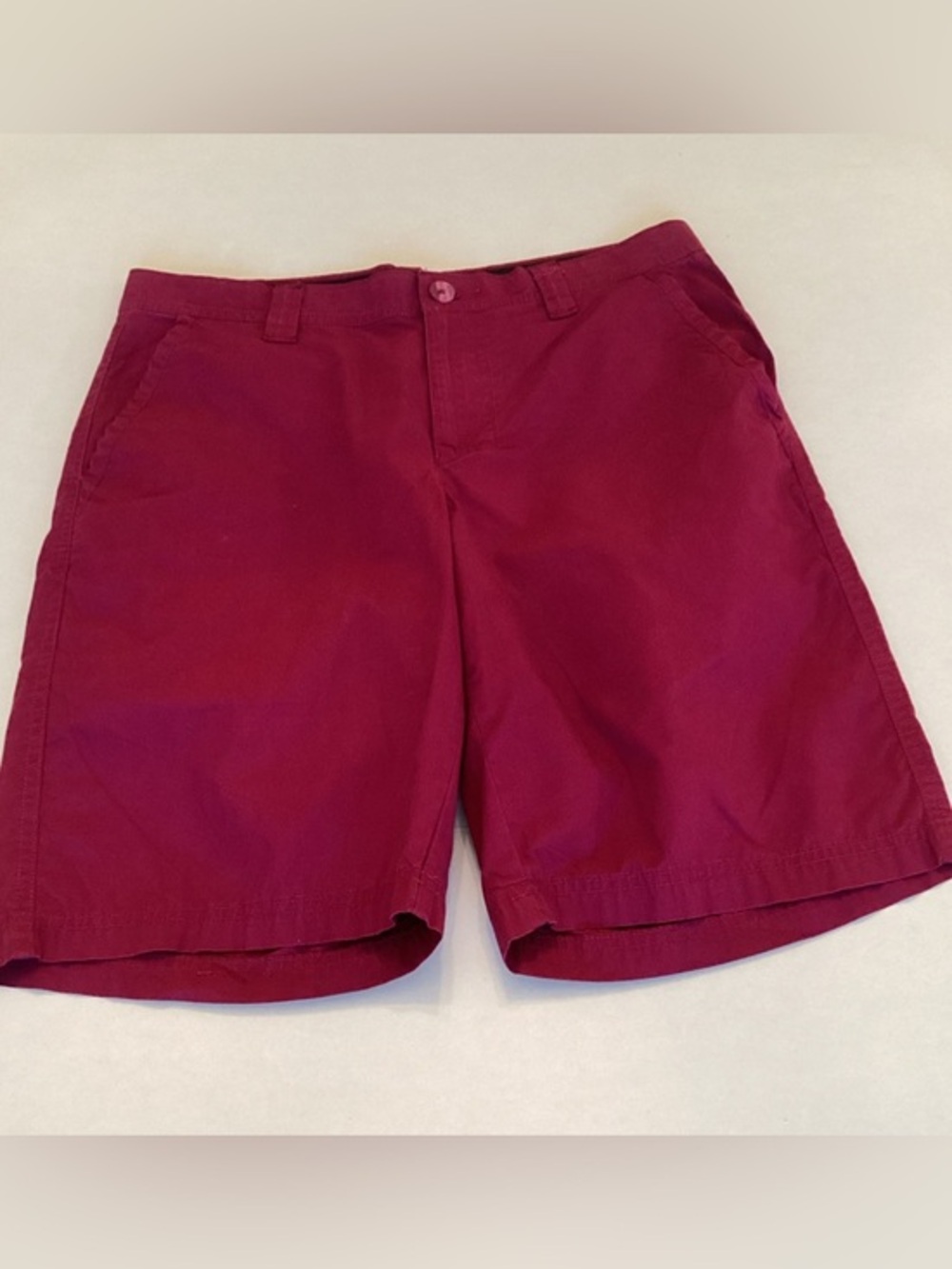 Columbia Men’s Red Chino Shorts - Size 30 - 10” Inseam Flat Front